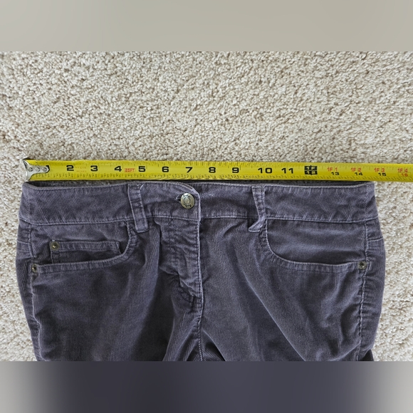 Boden Gray Corduroy Pants womens Size US 6P Mid Rise - Picture 4 of 9